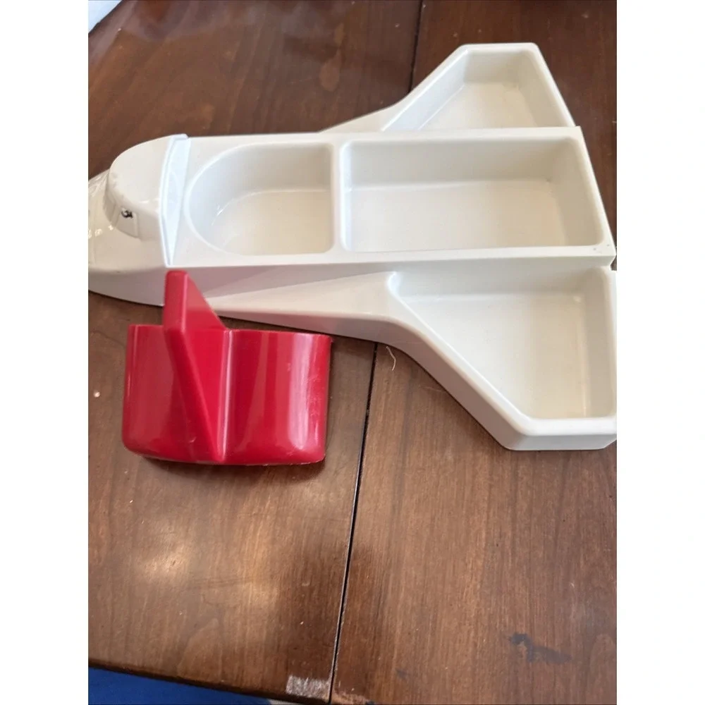 RARE Vintage NASA Space Shuttle Dish PECOWARE Kids‎ Divided Food Tray Melamine
